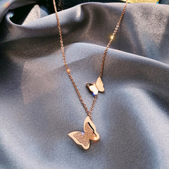 Korean Fashion Butterfly Necklace