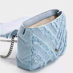 Denim Chain Bag