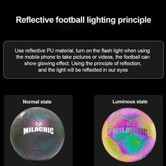 Holographic Glowing Soccer Ball