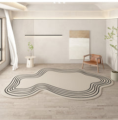 Cream Color Oval Carpets