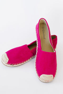 Casual Fuchsia Espadrille Shoes