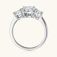 3 Carat Moissanite 925 Sterling Silver Ring